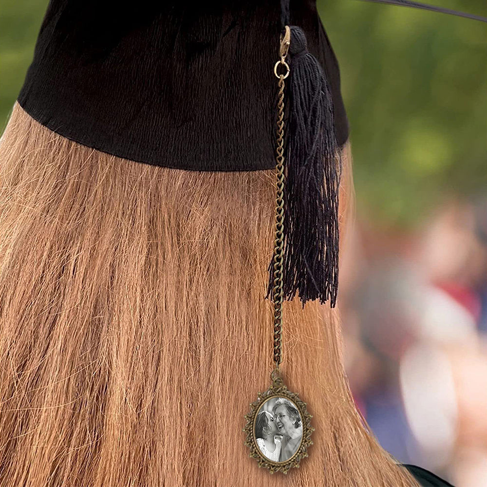 4Pcs 20cm Photo Charm Personalized Graduation Cap Tassel Decoration