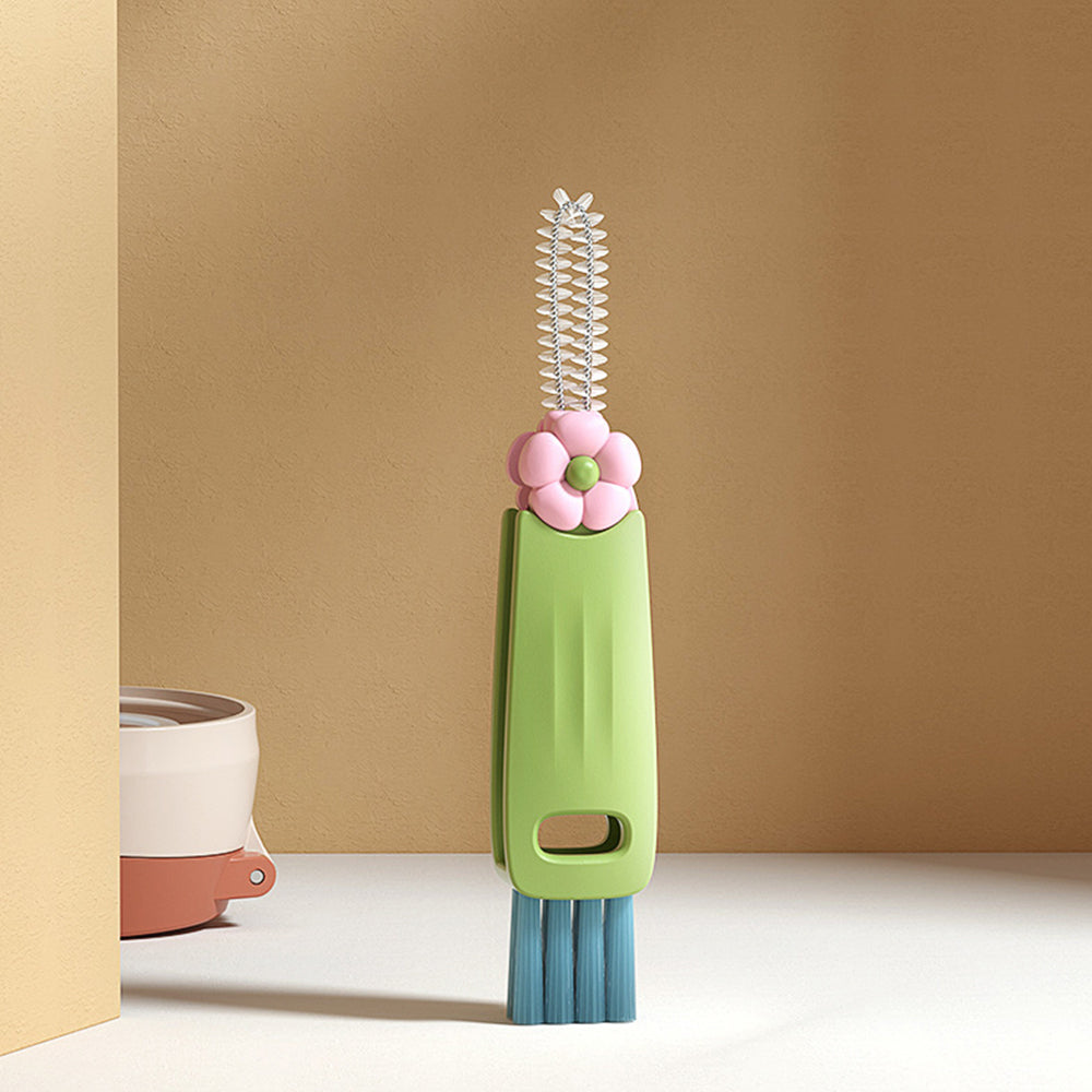 2Pcs 3-in-1 Cup Lid Cleaning Brush Crevice Cleaning Brush