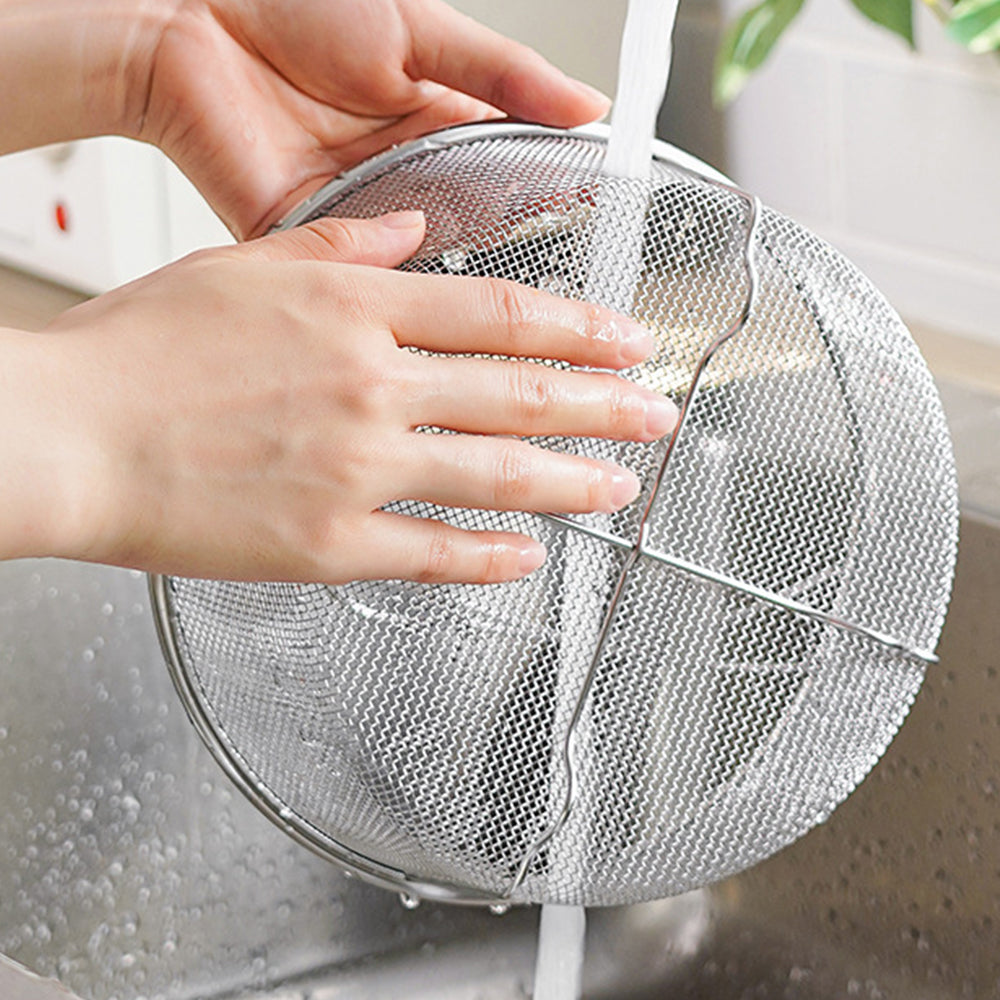 2 Pcs 304 Stainless Steel Mesh Steamer Basket