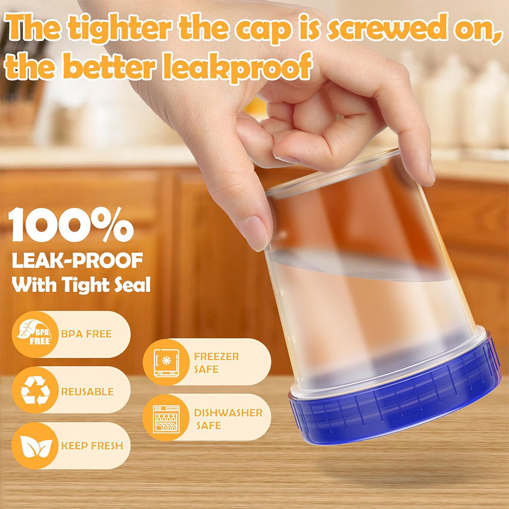 10Pcs Transparent Measuring Cup 120ml Small Containers with Lids Packaging Cup