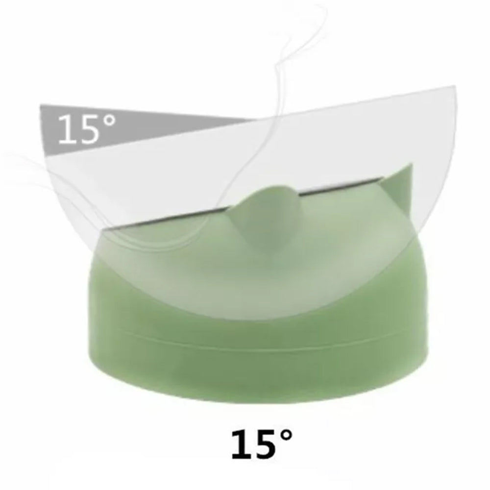 Tilted Angle Dog Bowl Slanted Stainless Steel Dog Cat Food Pet Feeder Green