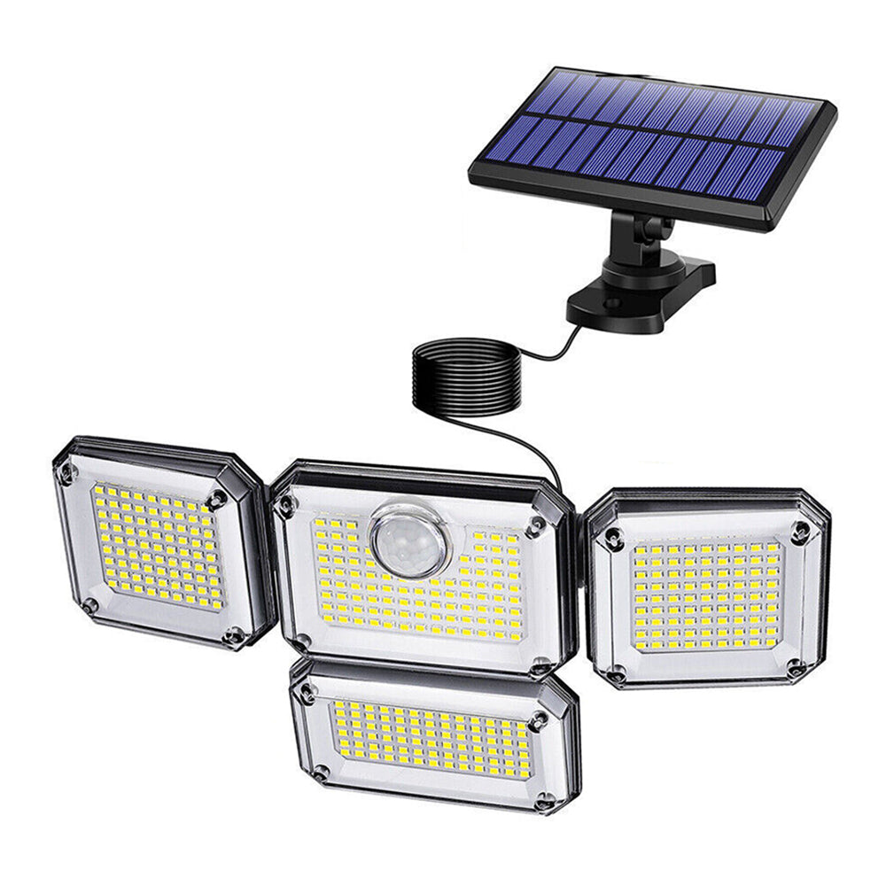 333 LED Solar Lights Outdoor Waterproof Motion Sensor Security Garage Lamp