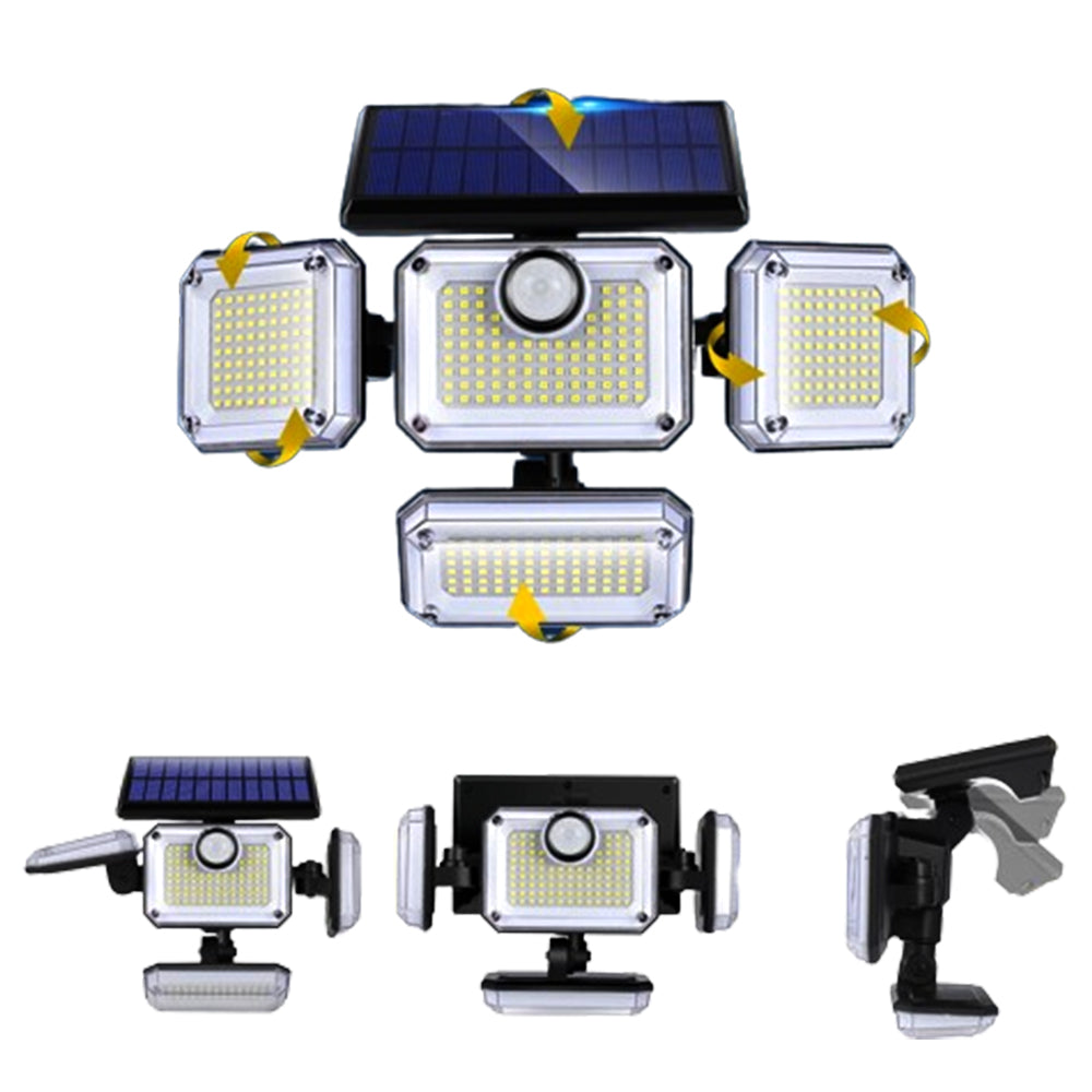 333 LED Solar Lights Outdoor Waterproof Motion Sensor Security Garage Lamp