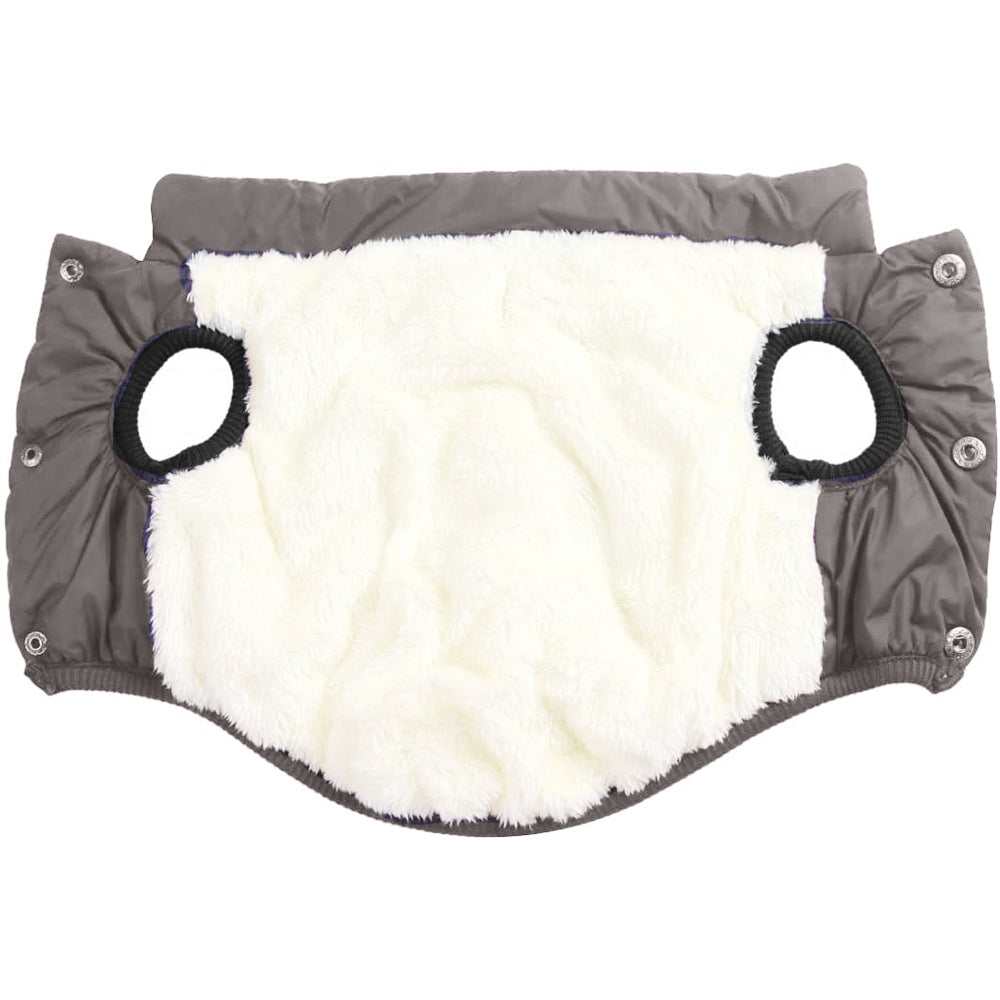 Dog Warm Coat Thickened Padded Windbreaker Vest Jacket Winter Coffee L