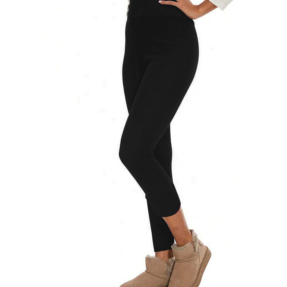 3Pcs Women's Fleece Lined Leggings Tummy Control Thermal Warm Stretchy Soft 2XL