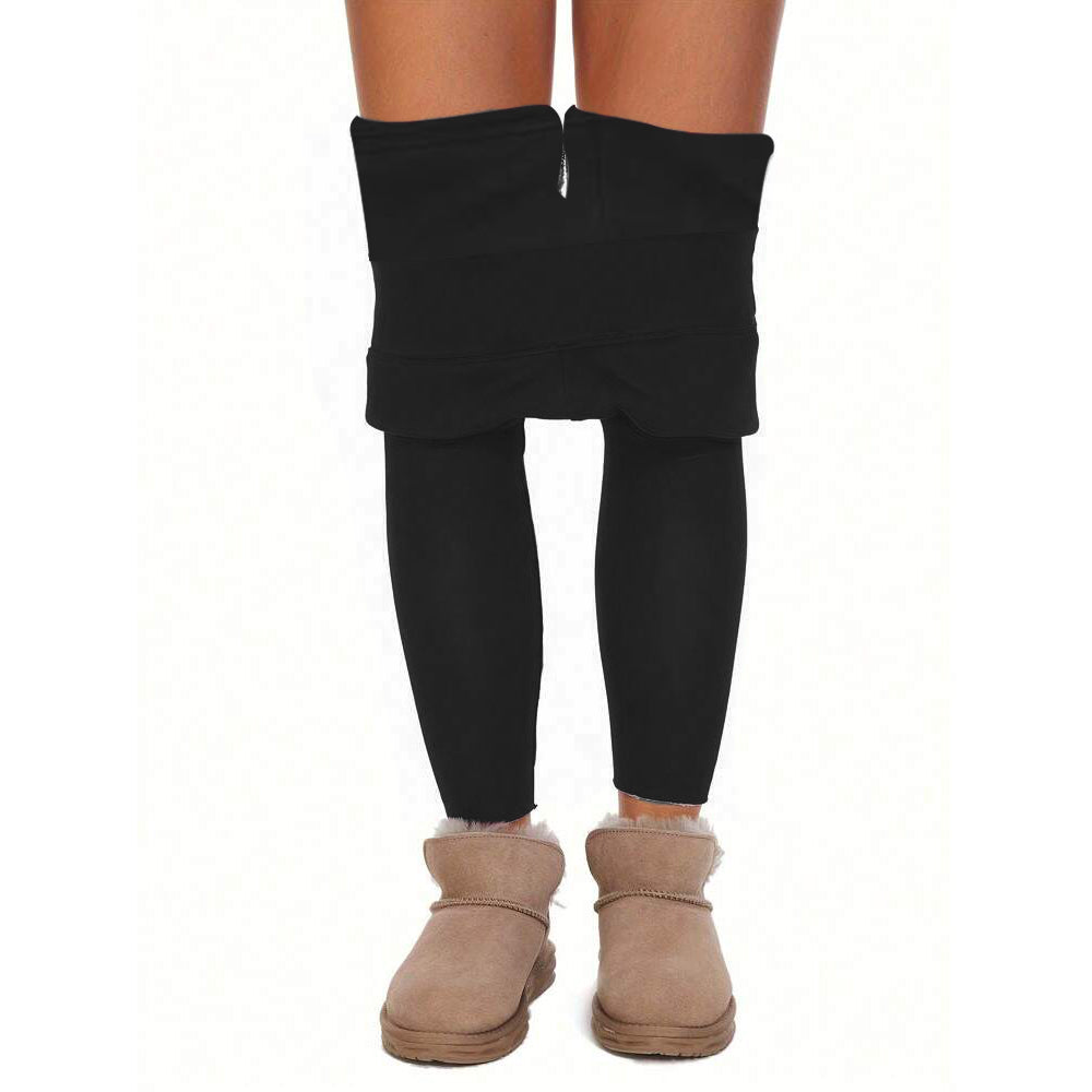 3Pcs Women's Fleece Lined Leggings Tummy Control Thermal Warm Stretchy Soft 3XL