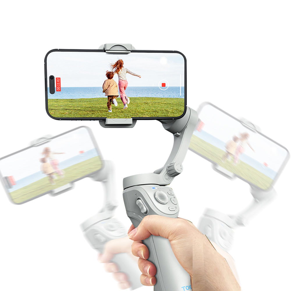 3-Axis Smartphone Gimbal Handheld Stabilizer Vlog Youtuber Smart Face Tracking