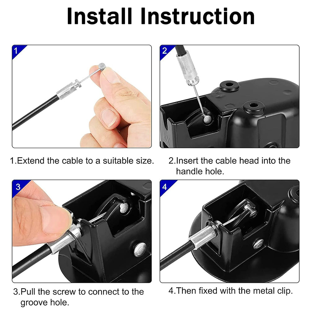 Metal Recliner Handle Lever Trigger Replacement Lounge Chair Sofa Release Cable