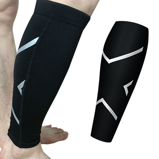 Compression Socks Leg Calf Sleeve Brace Support for Sport Gym Black M