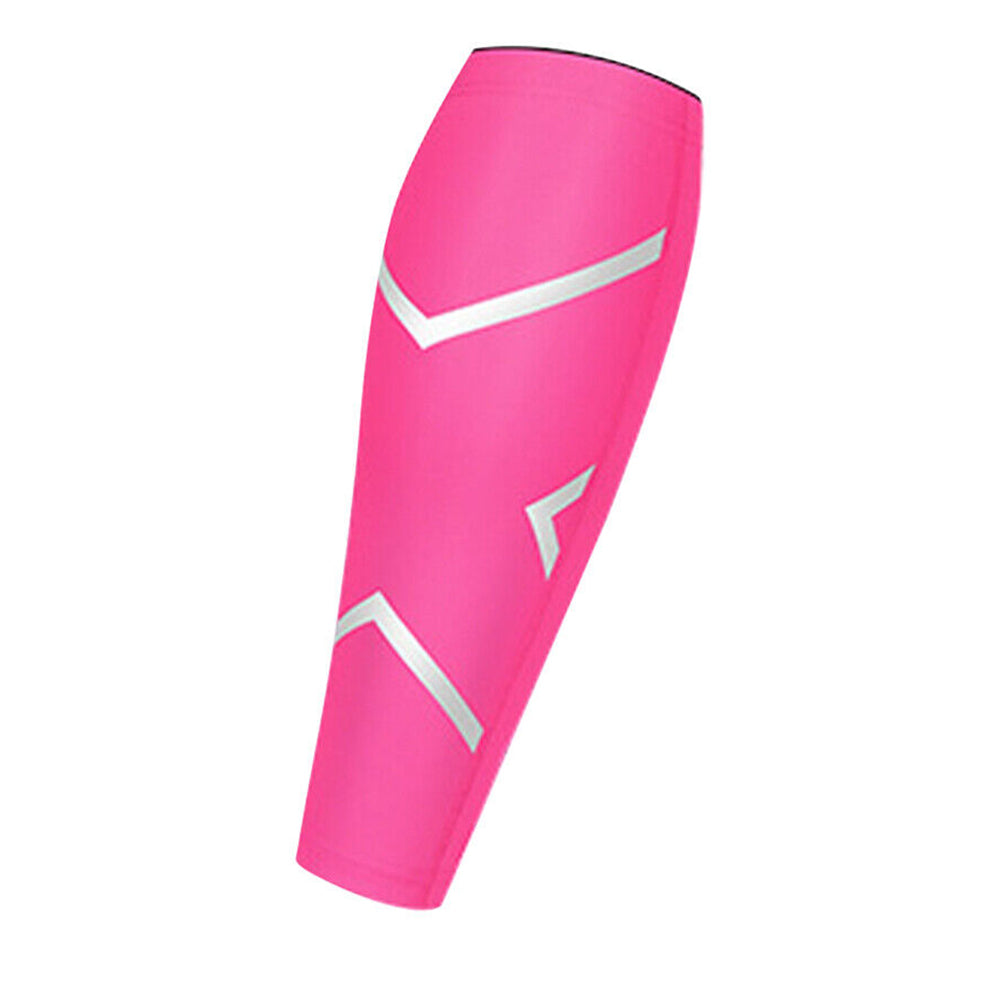 Compression Socks Leg Calf Sleeve Brace Support for Sport Gym Rose Red M
