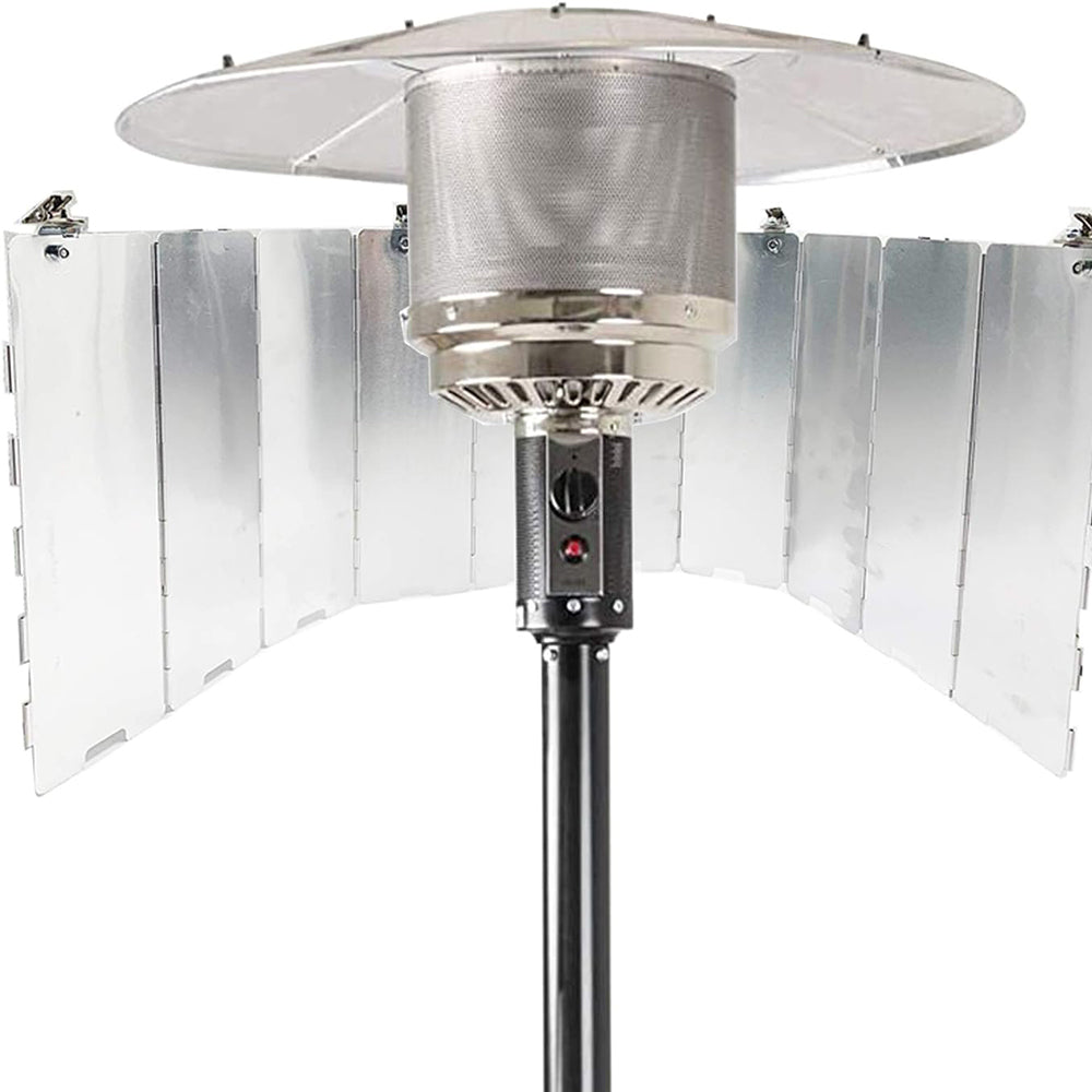 Heat Focusing Reflector for Round Natural Gas and Propane Patio Heater
