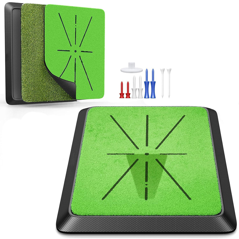 Golf Mat Artificial Turf Golf Aid Swing Detection Hitting Practice Training Mat