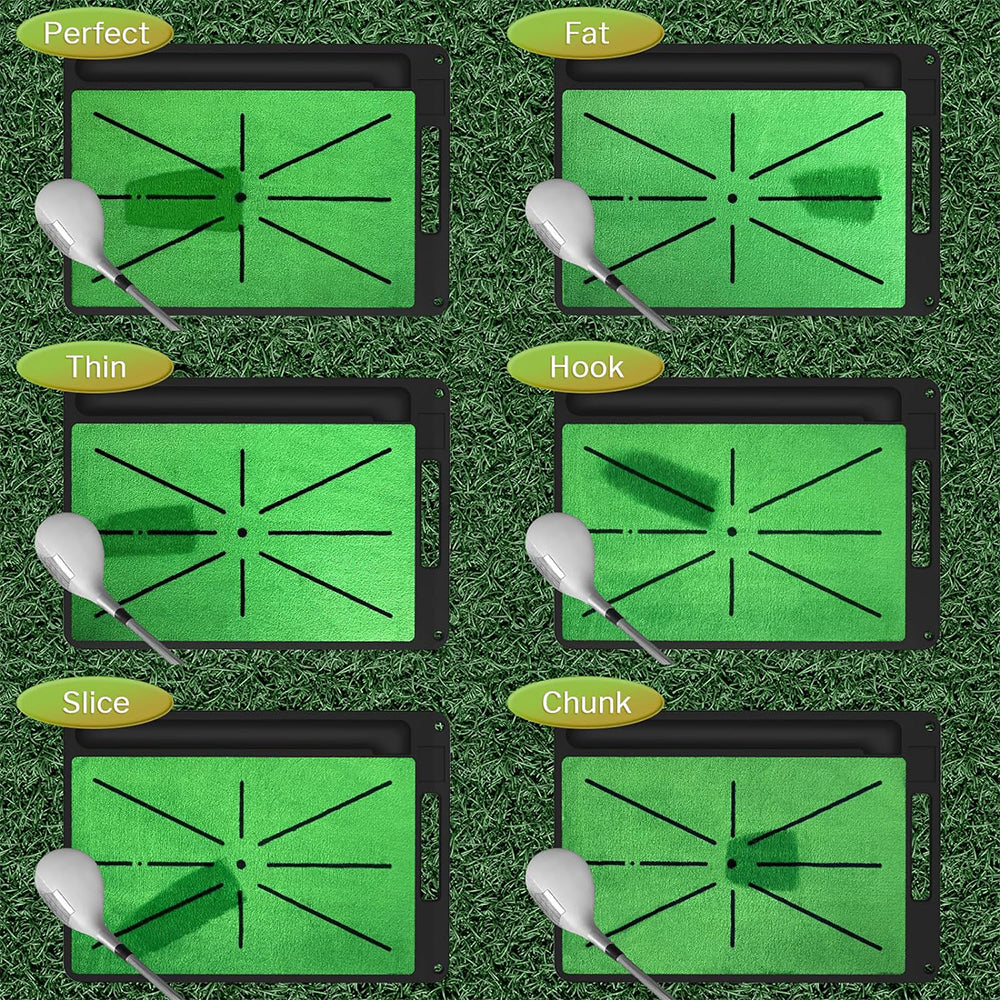 Golf Mat Artificial Turf Golf Aid Swing Detection Hitting Practice Training Mat