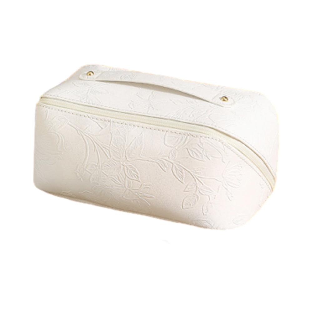 Travel Cosmetic Bag Large Capacity Makeup Organizer Bag Toiletry Bag White