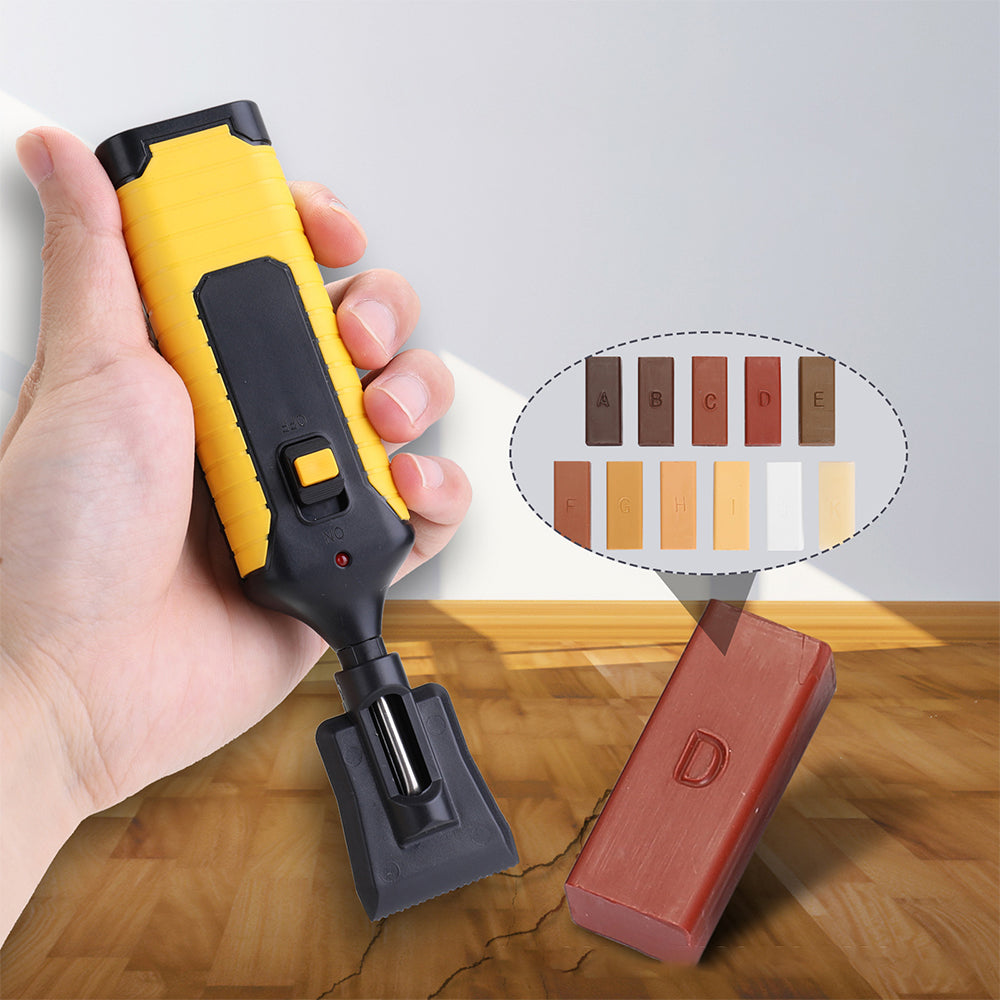 Laminate Floor Repair Kit Wood Furniture Fix Mending Tool Set with 11Pcs Waxes