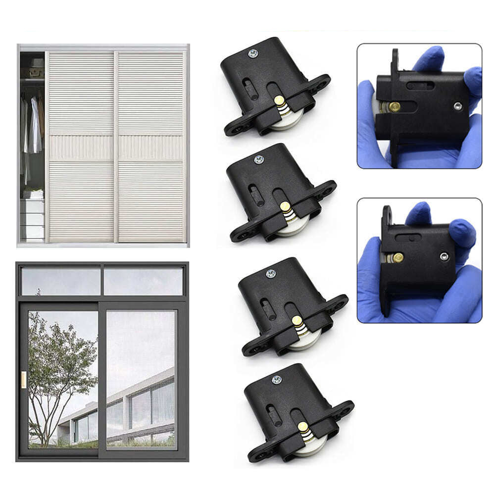 5Pcs Sliding Security Screen Sliding Door Roller Wheels Replacement Kit