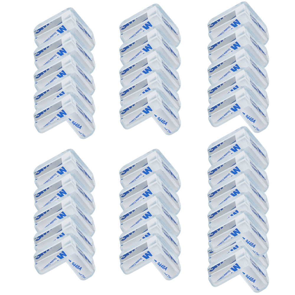 32Pcs L-Shaped Desk Edge Soft Protectors Safety Guard for Furniture Sharp Corner