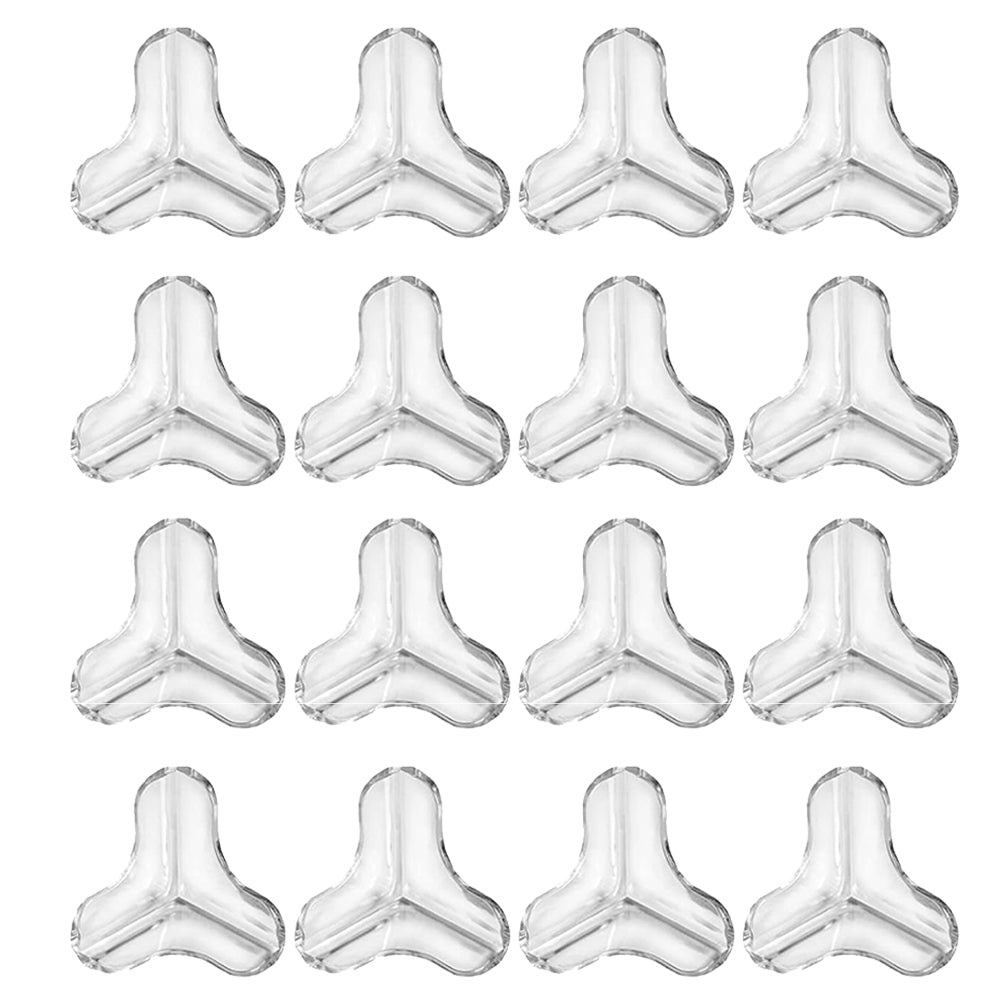16Pcs T-Shaped Desk Edge Soft Protectors Safety Guard for Furniture Sharp Corner