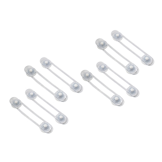 8Pcs 16.5cm Self-Adhesive Safety Lock Cabinet Door Drawer Security Latch