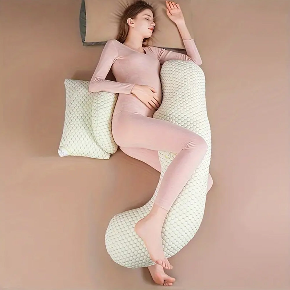 Pregnancy Maternity Body Pillow Side Sleeper Belly Waist Support Nursing Pillow