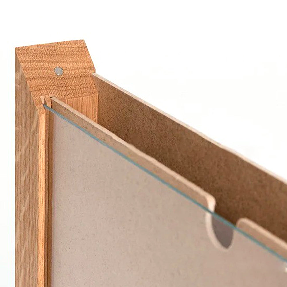 Magnetic Art Frames Art Poster Wooden Artwork Display Hold 100 Pictures Wood