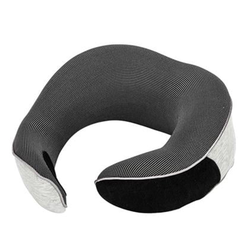 Memory Foam Soft U Shaped Neck Pillow Travel Support Headrest Light Grey