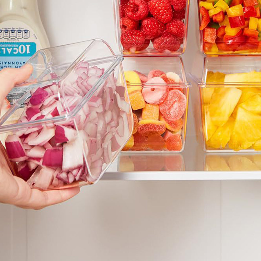 Ice Chilled Condiment Caddy with 5 Containers Plastic Chilled Garnish Tray Caddy