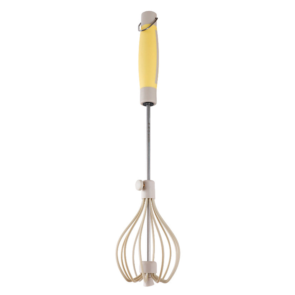 Stainless Steel Semi-Automatic Egg Beater Tool Hand Push Blender Whisk Mixer