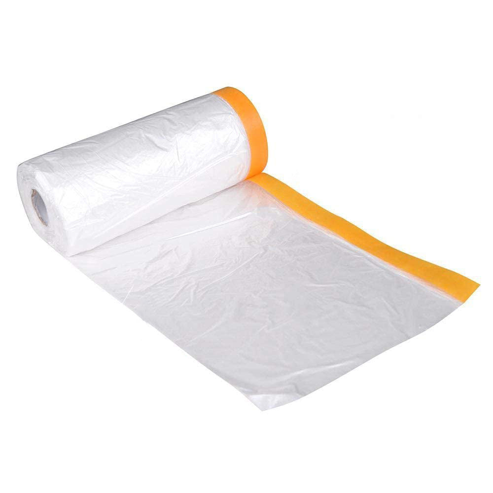Painting Masking Film Sheet Down Drop Paint Tape Adhesive Protective Film Roll