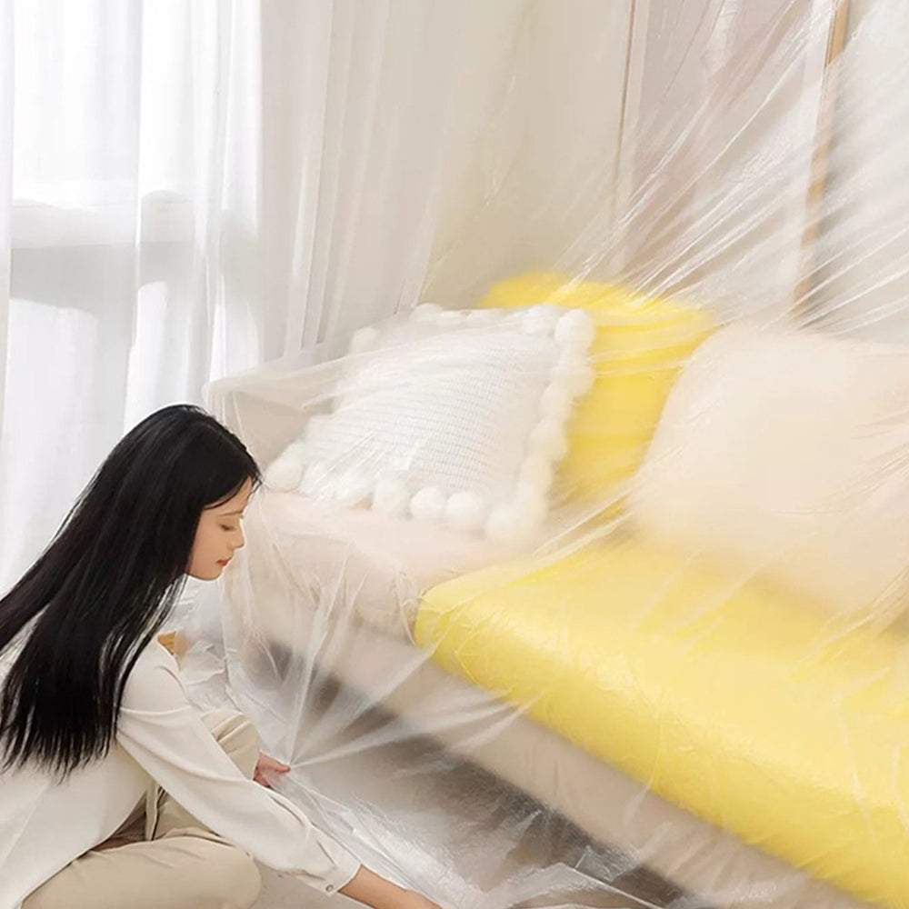 Painting Masking Film Sheet Down Drop Paint Tape Adhesive Protective Film Roll