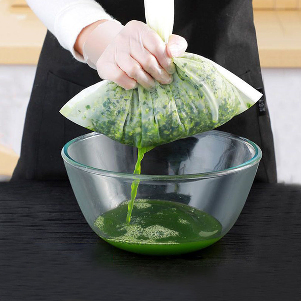 6Pcs 15x20cm Straining Mesh Bags Reusable Drawstring Filter Bag Food Strainer