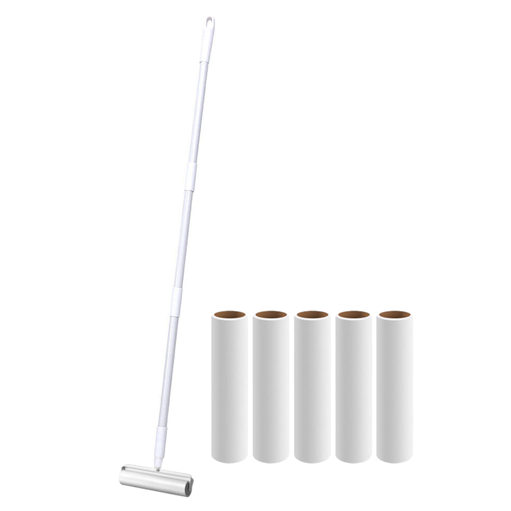 Sticky Lint Roller and 5 Rolls Pet Hair Remover for Sofa Car Floor Cleaning