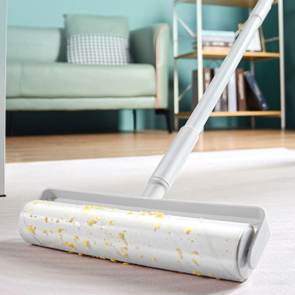 Sticky Lint Roller and 5 Rolls Pet Hair Remover for Sofa Car Floor Cleaning