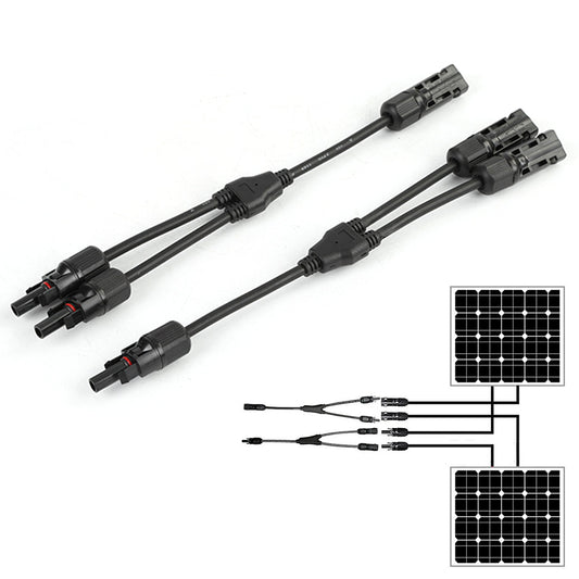 Solar Y Connector Branch Parallel Adapter Cable Wire Plug Tool for Solar Panel