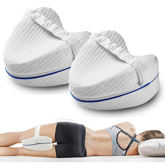 2Pcs Memory Foam Leg Pillow Cushion Knee Support Washable Pregnancy Knee Pillow