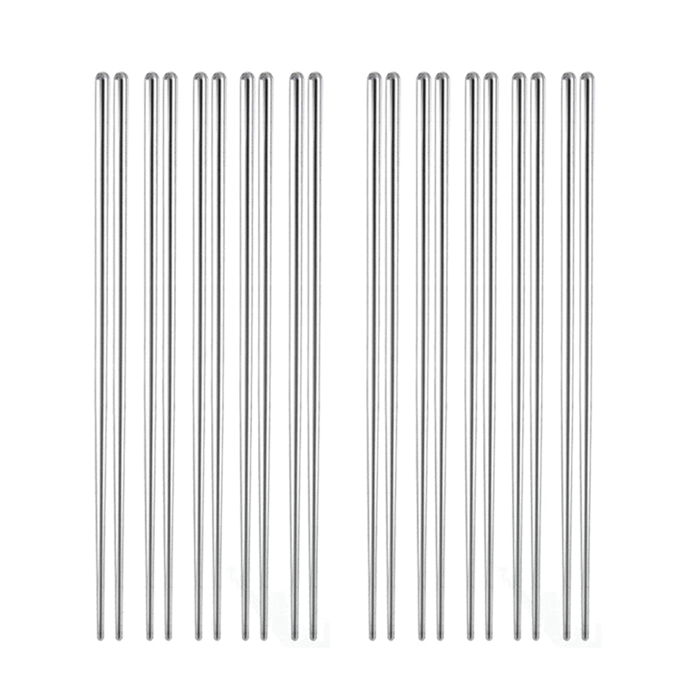 10 Pairs Stainless Steel Chopsticks Anti Slip Chopsticks Reusable Cutlery ST2