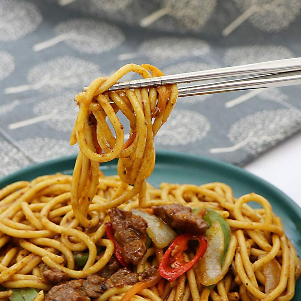 10 Pairs Stainless Steel Chopsticks Anti Slip Chopsticks Reusable Cutlery ST2