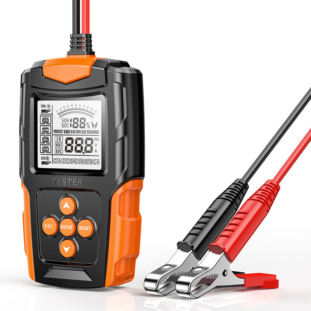 Car Battery Tester 12V 24V Wet Battery Analyzer Charging Diagnostic Test