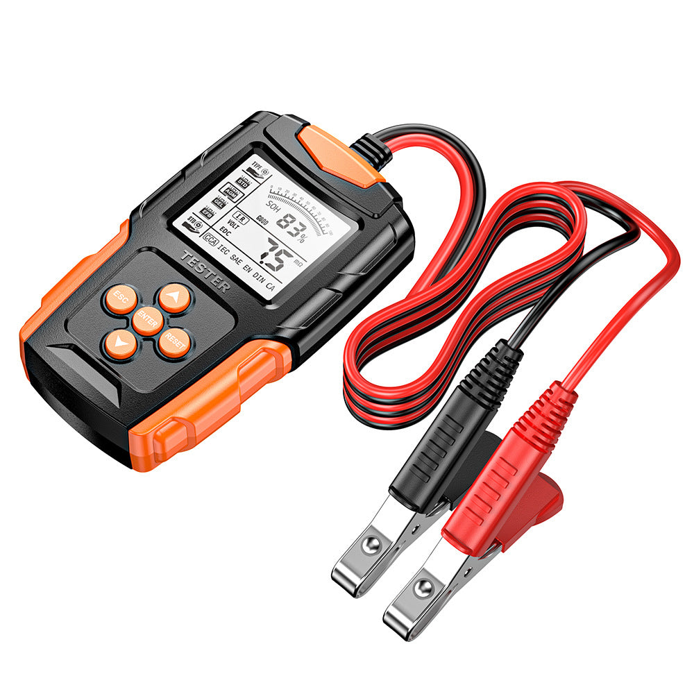 Car Battery Tester 12V 24V Wet Battery Analyzer Charging Diagnostic Test