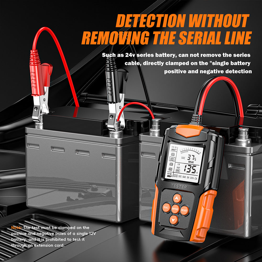 Car Battery Tester 12V 24V Wet Battery Analyzer Charging Diagnostic Test