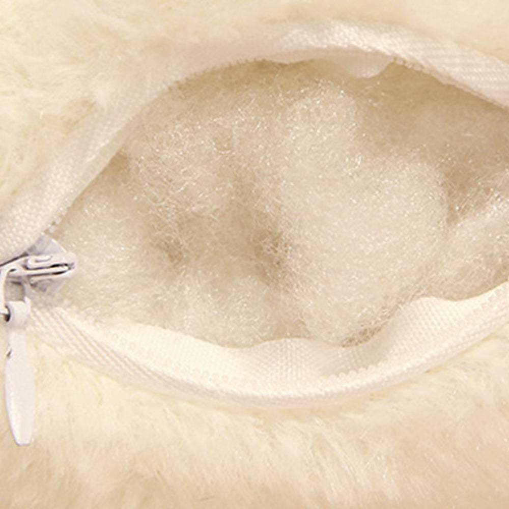 100cm Mushroom Plush Body Pillow Mushroom Shaped Stuffed Long Throw Pillow White