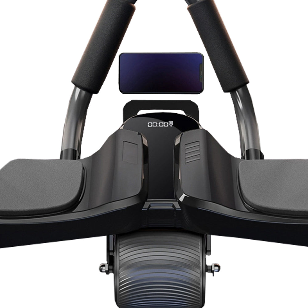 Automatic Rebound AB Roller Exercise Wheel LCD Screen Abdominal Fitness Wheel