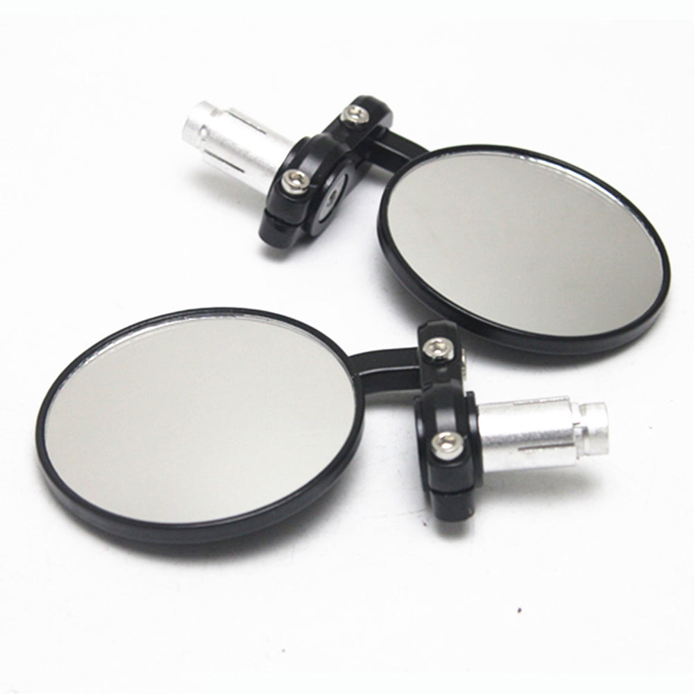 2Pcs Universal Motorcycle Handle Bar End Mirrors Motorcycle Rearview Mirrors