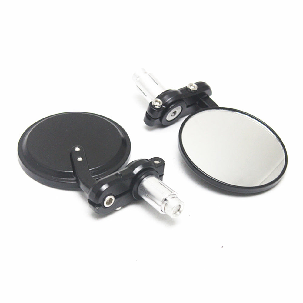 2Pcs Universal Motorcycle Handle Bar End Mirrors Motorcycle Rearview Mirrors