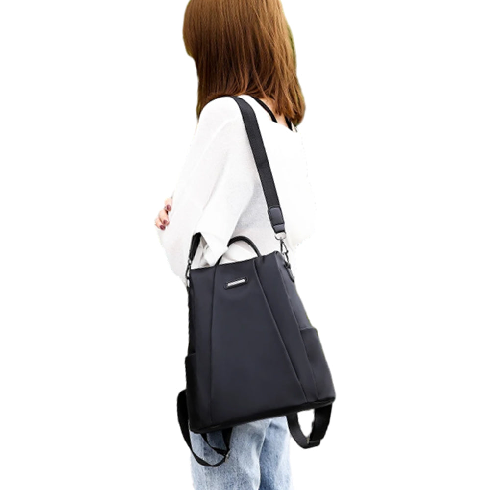 Women Anti-Theft Backpack Water-Resistant School Shoulder Bag Handbag Black