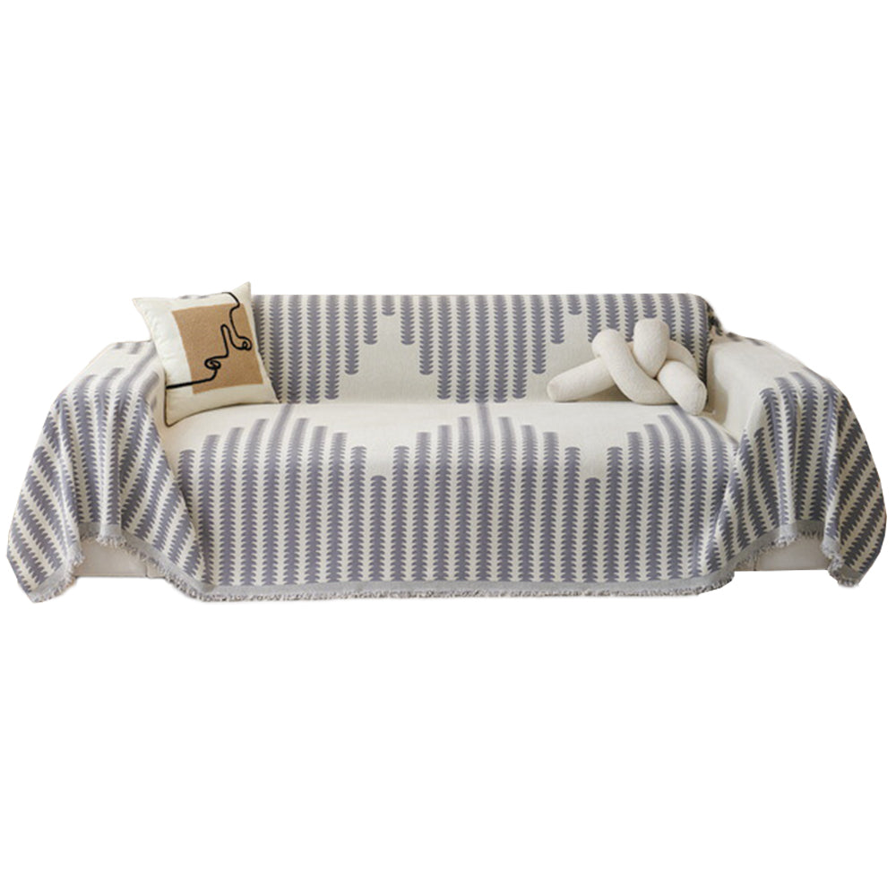 180x260cm Reversible Chenille Sofa Cover Double Sided Couch Protector Grey