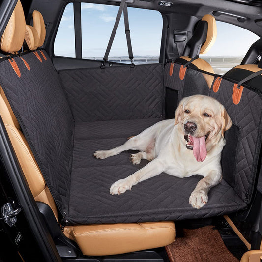 132x158cm Dog Back Seat Extender Water-Resistant Hard Bottom Dog Car Seat Cover