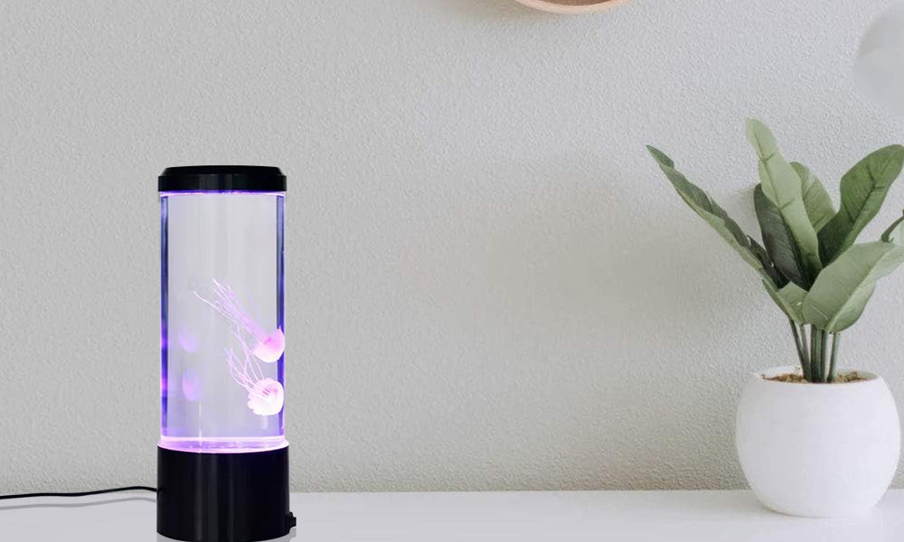 USB Color Changing LED Jellyfish Night Light Fake Jellyfish Mood Light Kids Gift Idea
