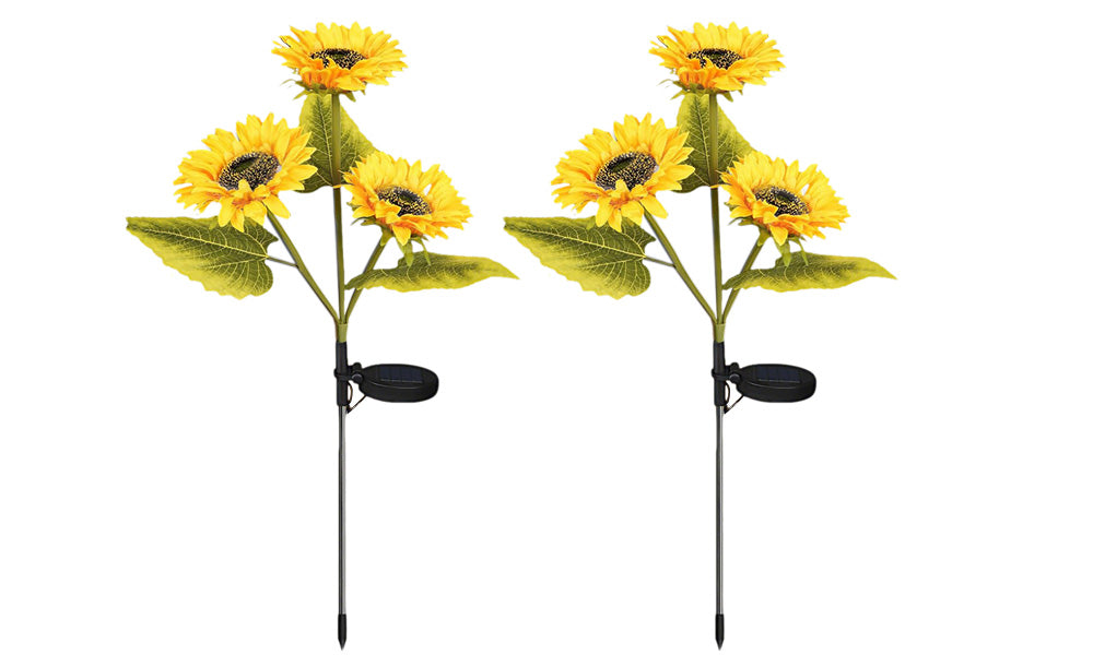 Solar Outdoor Garden Lights Sunflower and House Decorative Light