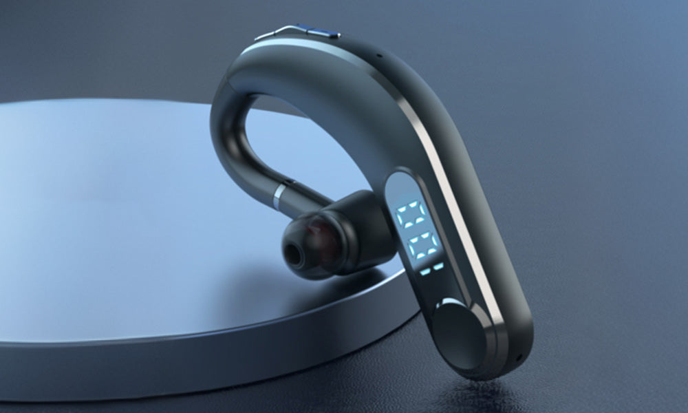 1/2PCS Bluetooth Ear Hook Headset with LED Display Long Battery Life for Calls